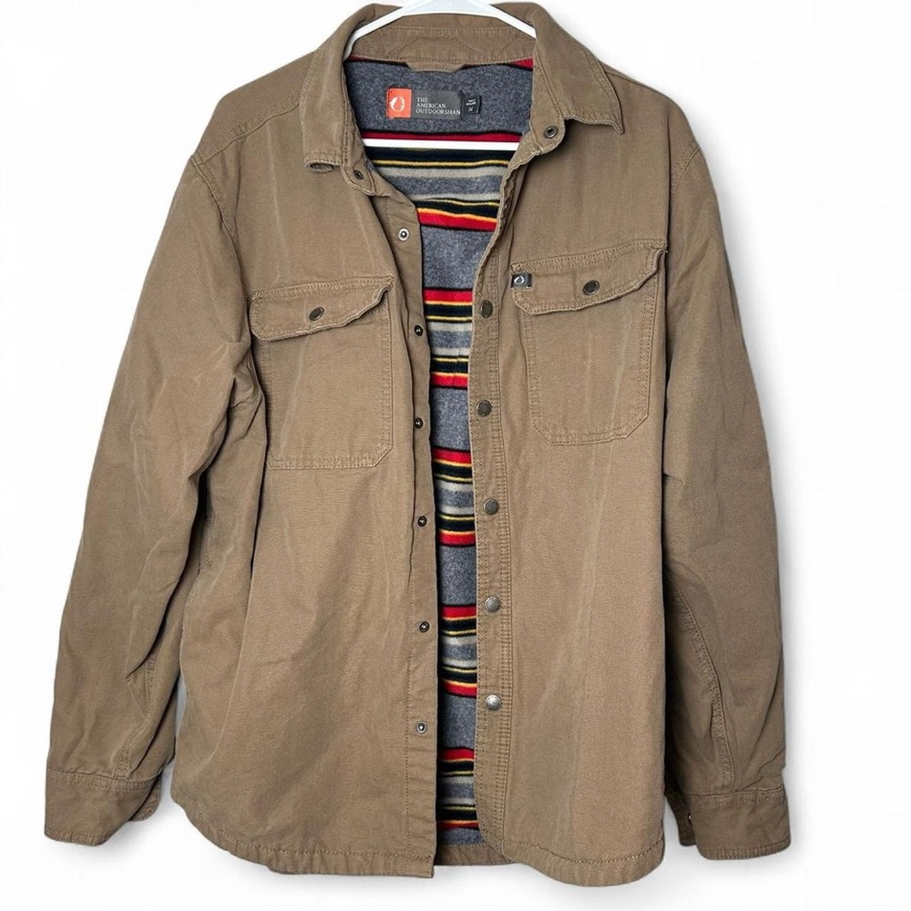 The American Outdoorsman Skater Dark Khaki Button Up Jacket